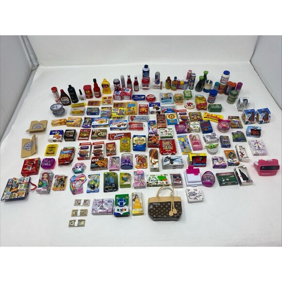Zuru Mini Brands Lot Of 140 Mixed Food, Condiments, Toys, Golds Ect. - Picture 1 of 10